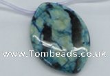 CFS120 35*50mm top-drilled marquise blue feldspar gemstone beads