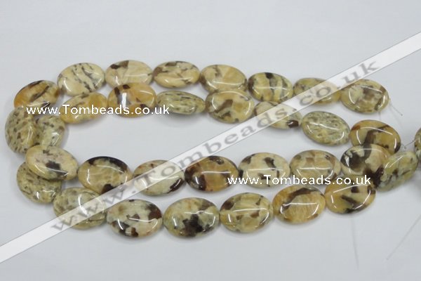 CFS203 15.5 inches 18*25mm oval natural feldspar gemstone beads