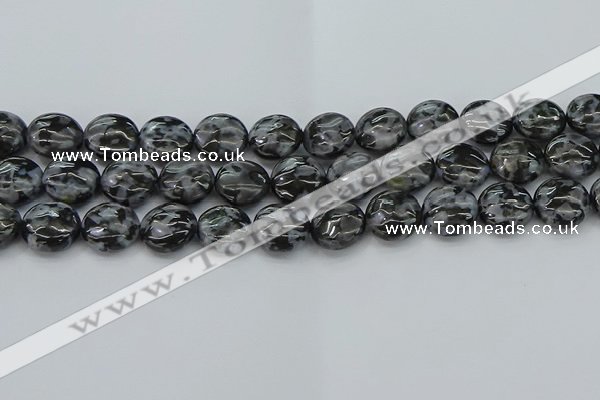 CFS313 15.5 inches 15mm flat round feldspar gemstone beads