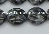 CFS314 15.5 inches 18mm flat round feldspar gemstone beads