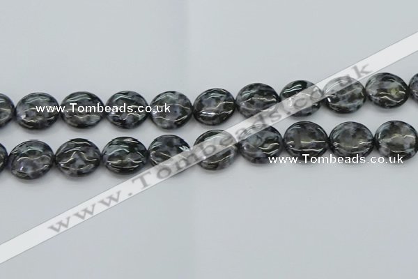 CFS314 15.5 inches 18mm flat round feldspar gemstone beads