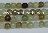 CFW101 15.5 inches 6mm round flower jade gemstone beads