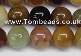 CFW104 15.5 inches 12mm round flower jade gemstone beads