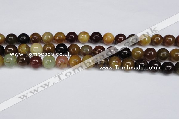 CFW104 15.5 inches 12mm round flower jade gemstone beads