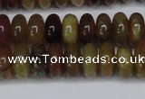 CFW110 15.5 inches 6*12mm rondelle flower jade gemstone beads