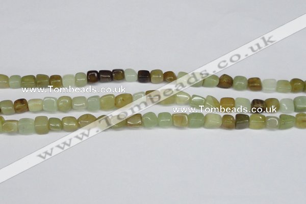 CFW116 15.5 inches 5*8mm - 8*10mm nuggets flower jade gemstone beads