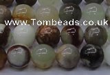 CFW12 15.5 inches 8mm round flower jade beads wholesale