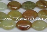 CFW137 15.5 inches 15*20mm marquise flower jade gemstone beads