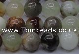 CFW14 15.5 inches 10mm round flower jade beads wholesale