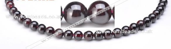 CGA01 8mm round natural garnet gemstone beads Wholesale