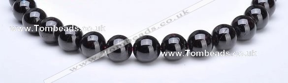 CGA04 Round 14mm natural garnet gemstone beads Wholesale