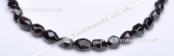 CGA06 10*13mm freeform natural garnet gemstone beads Wholesale