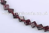 CGA11 15 inches 6*6mm rhombic garnet  gemstone beads Wholesale