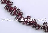 CGA14 15 inches 4*7mm teardrop garnet gemstone beads Wholesale