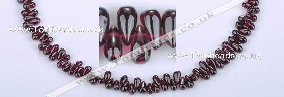 CGA14 15 inches 4*7mm teardrop garnet gemstone beads Wholesale