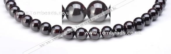 CGA18 6mm round natural garnet gemstone beads Wholesale