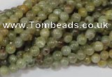 CGA201 15.5 inches 4mm round natural green garnet beads