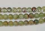 CGA202 15.5 inches 6mm round natural green garnet beads