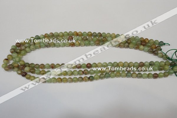 CGA202 15.5 inches 6mm round natural green garnet beads
