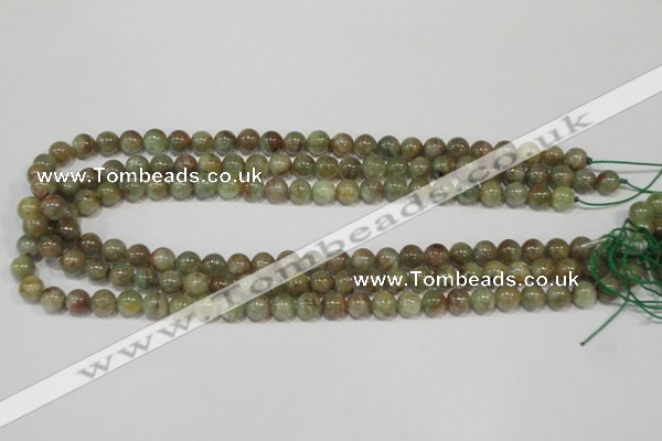 CGA203 15.5 inches 8mm round natural green garnet beads