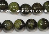 CGA205 15.5 inches 12mm round natural green garnet beads