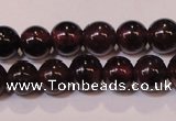 CGA351 14 inches 3mm round natural red garnet beads wholesale