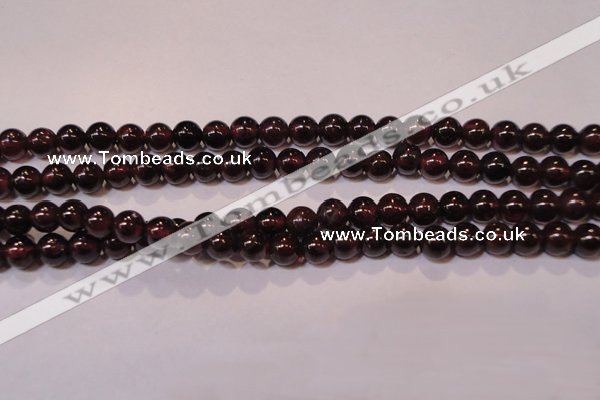 CGA351 14 inches 3mm round natural red garnet beads wholesale