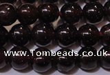 CGA352 14 inches 4mm round natural red garnet beads wholesale