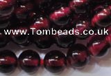 CGA357 15 inches 4mm round natural red garnet beads wholesale