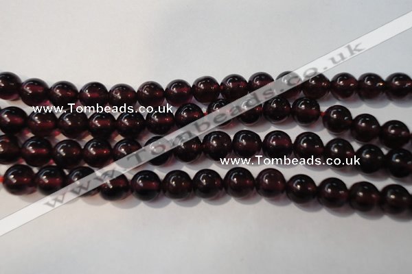 CGA358 15 inches 5mm round natural red garnet beads wholesale