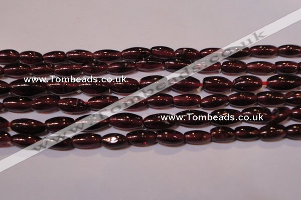 CGA372 15 inches 4*7mm rice natural red garnet beads wholesale