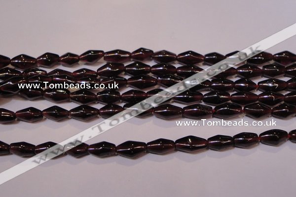 CGA374 15 inches 5*8mm rice natural red garnet beads wholesale