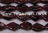 CGA388 15 inches 5*7mm diamond natural red garnet beads wholesale