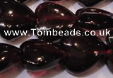 CGA394 15 inches 9*9mm heart natural red garnet beads wholesale