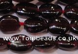 CGA396 15 inches 5*7mm oval natural red garnet beads wholesale