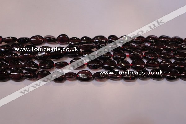 CGA396 15 inches 5*7mm oval natural red garnet beads wholesale