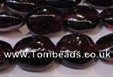 CGA397 15 inches 7*9mm oval natural red garnet beads wholesale