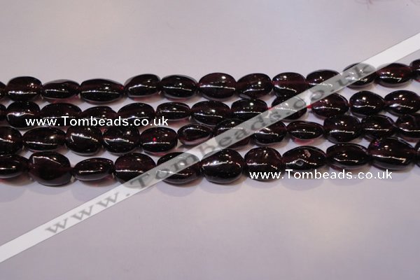 CGA397 15 inches 7*9mm oval natural red garnet beads wholesale