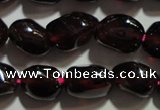 CGA416 15.5 inches 5*6mm nuggets natural red garnet beads wholesale