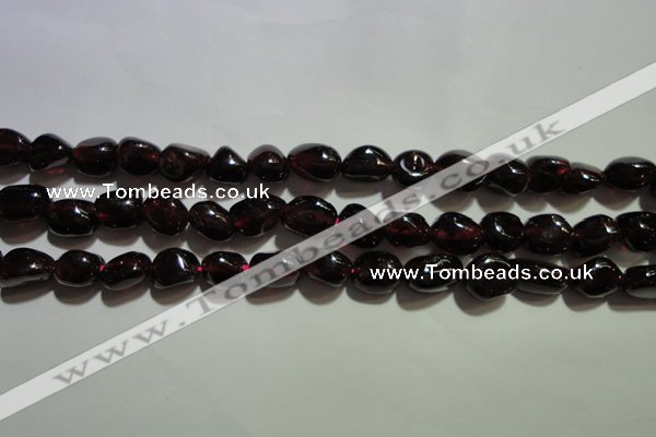 CGA416 15.5 inches 5*6mm nuggets natural red garnet beads wholesale