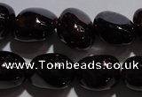 CGA418 15.5 inches 7*9mm nuggets natural red garnet beads wholesale