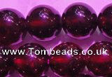 CGA420 15.5 inches 8mm round natural red garnet gemstone beads