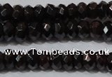 CGA458 15.5 inches 4*6mm faceted rondelle natural red garnet beads