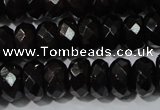 CGA459 15.5 inches 5*8mm faceted rondelle natural red garnet beads