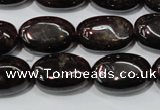 CGA470 15.5 inches 8*12mm oval natural red garnet beads