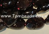 CGA481 15.5 inches 8*12mm faceted oval natural red garnet beads