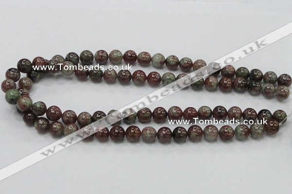 CGA50 15.5 inches 10mm round red green garnet gemstone beads