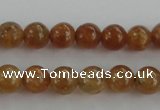 CGA501 15.5 inches 4mm round A grade yellow red garnet beads