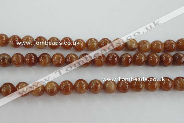 CGA503 15.5 inches 8mm round A grade yellow red garnet beads