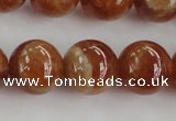 CGA504 15.5 inches 10mm round A grade yellow red garnet beads